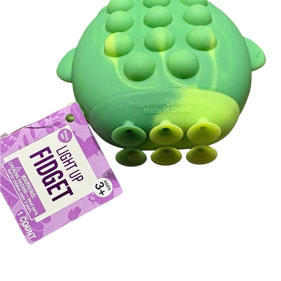 Green Frog Light Up Fidget Pop Toy - Picture 3 of 5